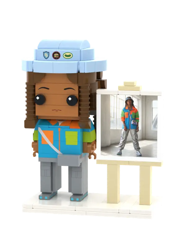 Solo | Personalized 3D Brick Figure Custom Photo Gift