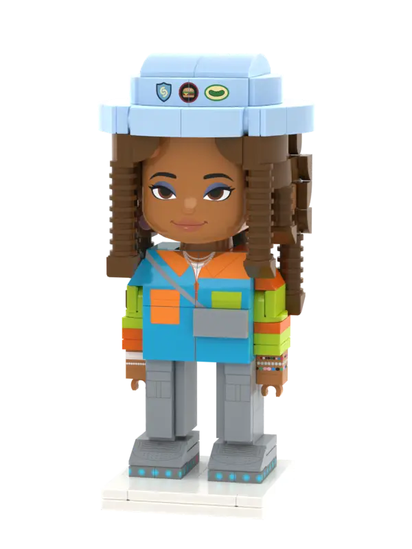 Solo | Personalized 3D Brick Figure Custom Photo Gift