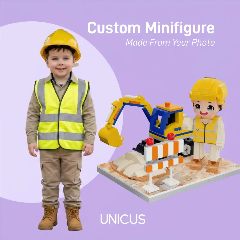 Little City Builder | Kids Construction Brick Figure Building Set