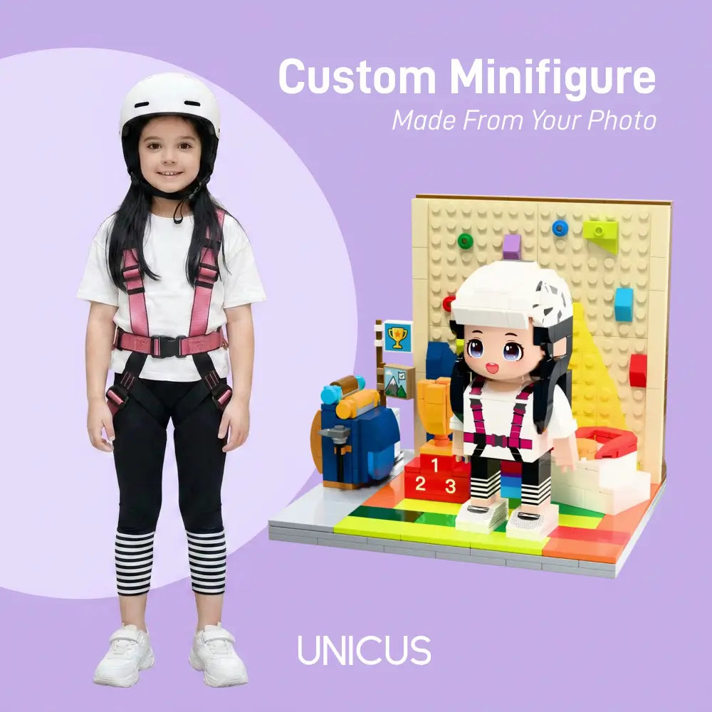Little Climbing Champion | Kids Rock Climbing Brick Building Set