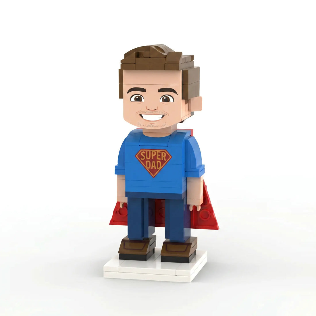 Super Dad | Personalized Father's Day 3D Brick Figure Custom Photo Gift