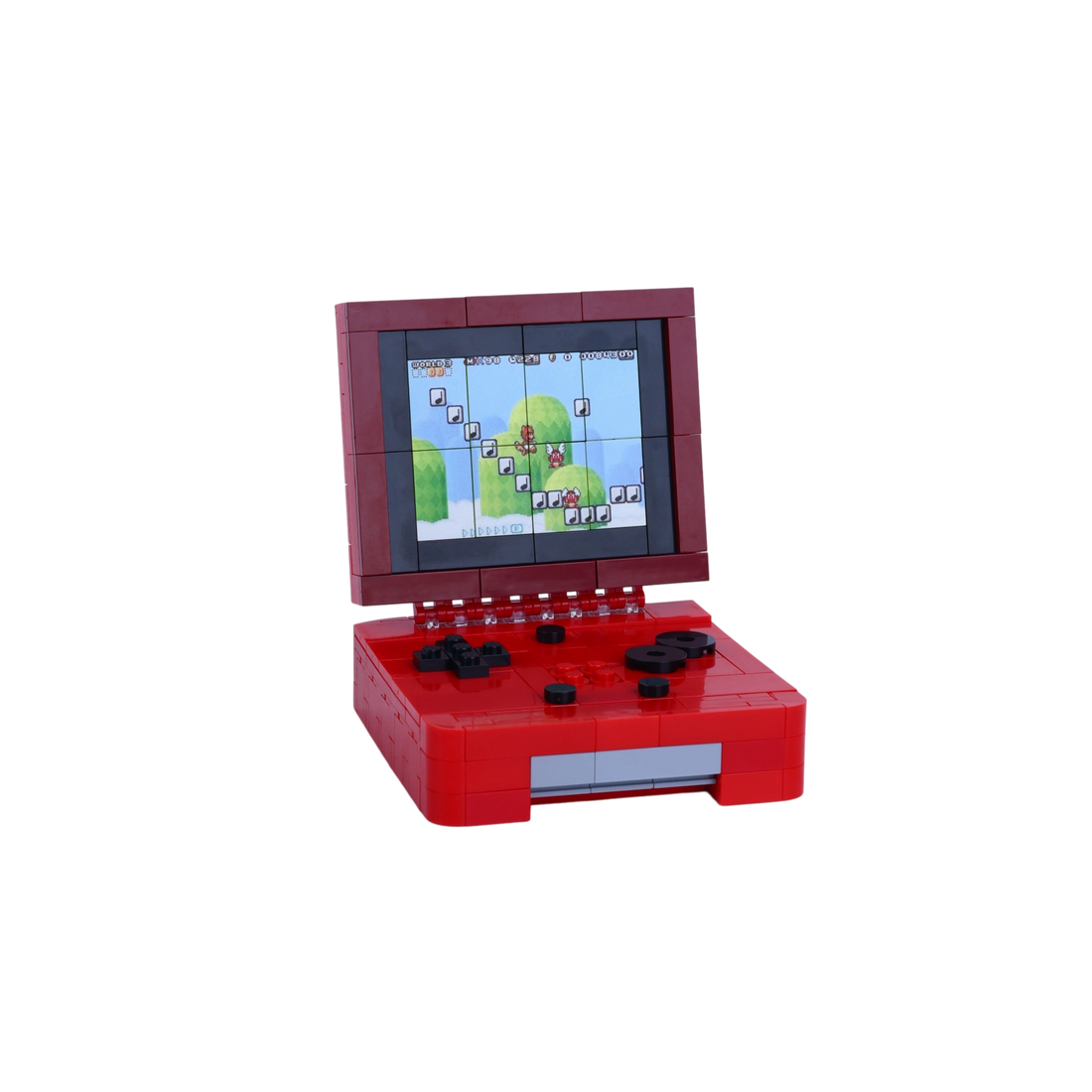 Arcade Machine brick art collectible, left-side view