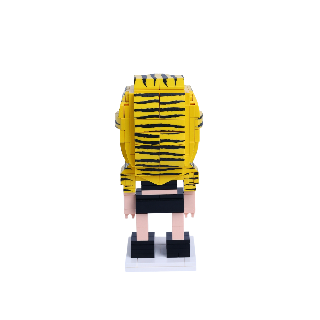 Avant-Garde Pop Performer custom brick figure, back view