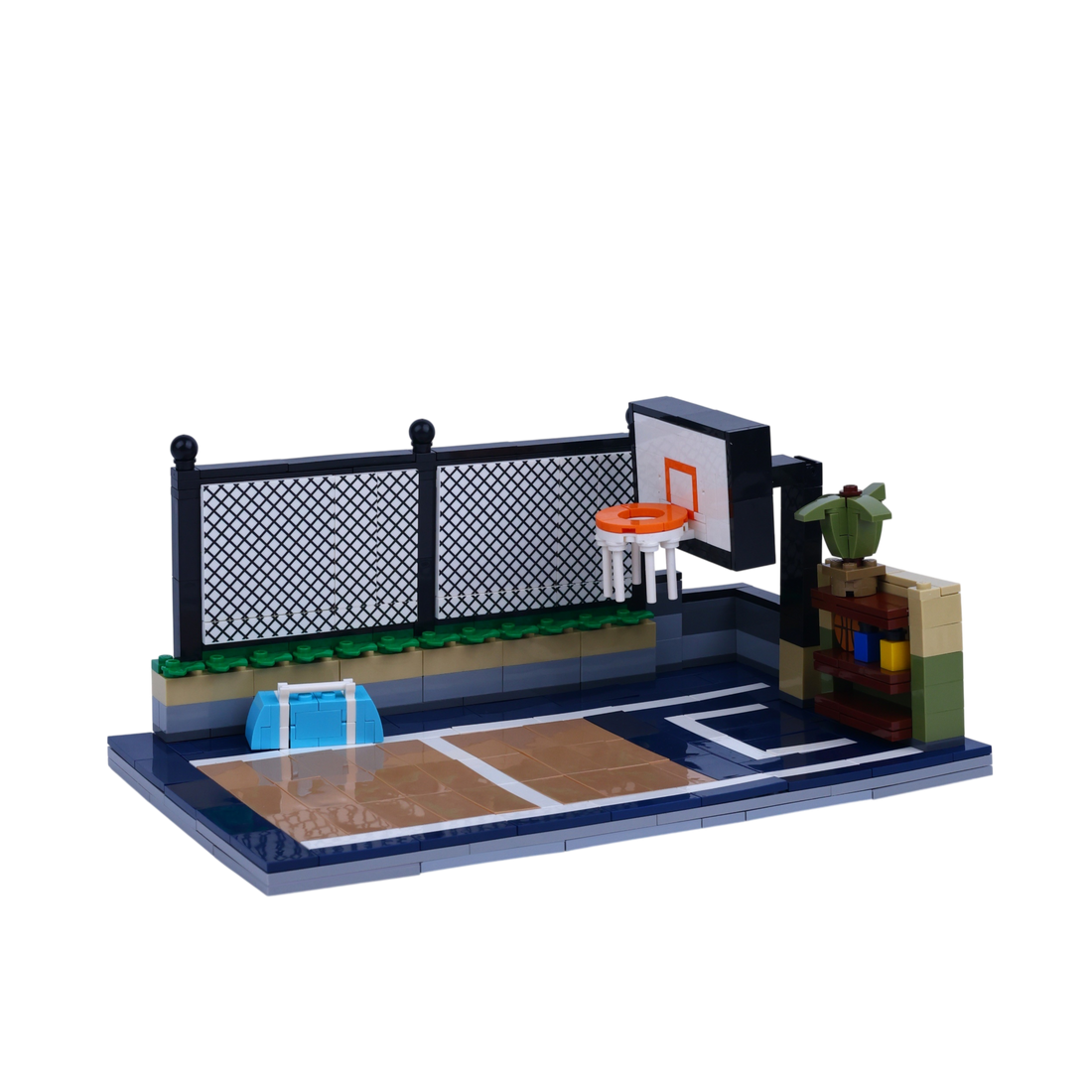 Baller Bros brick scene, left view