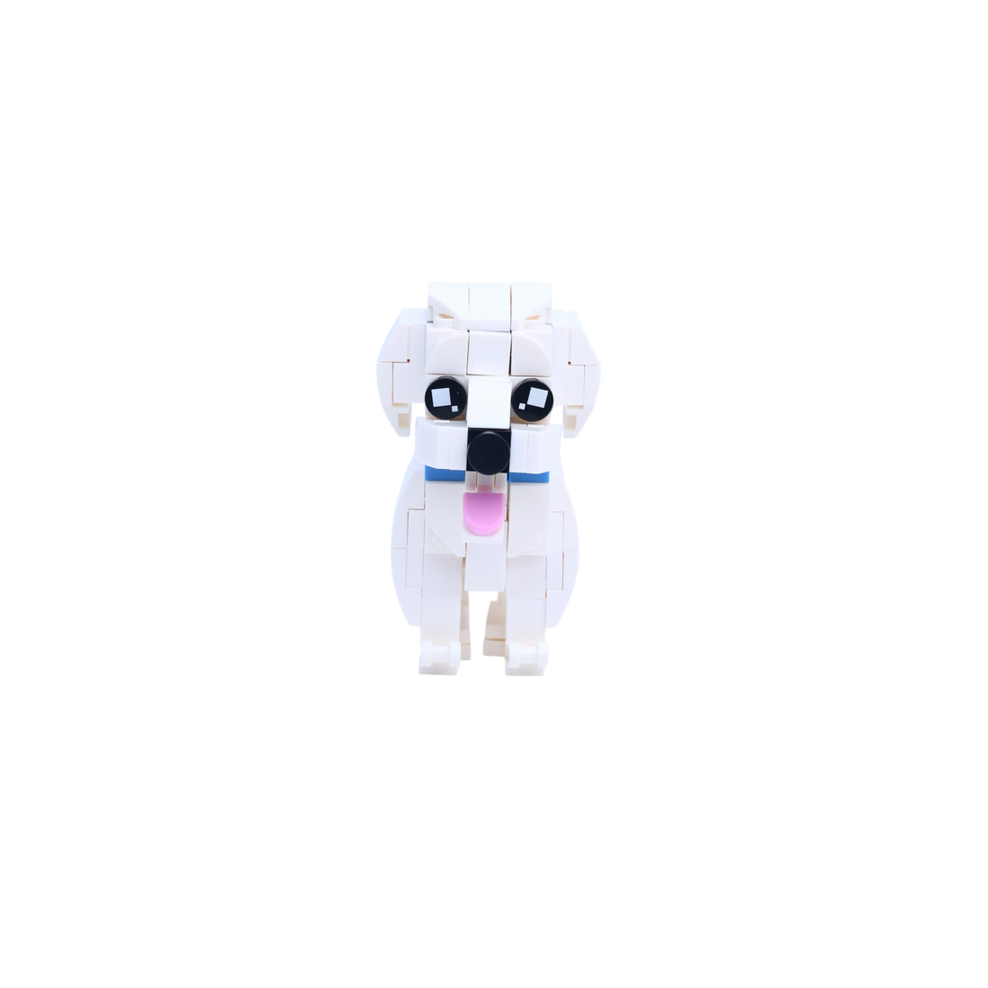 Bichon Frise dog brick figure, main product view