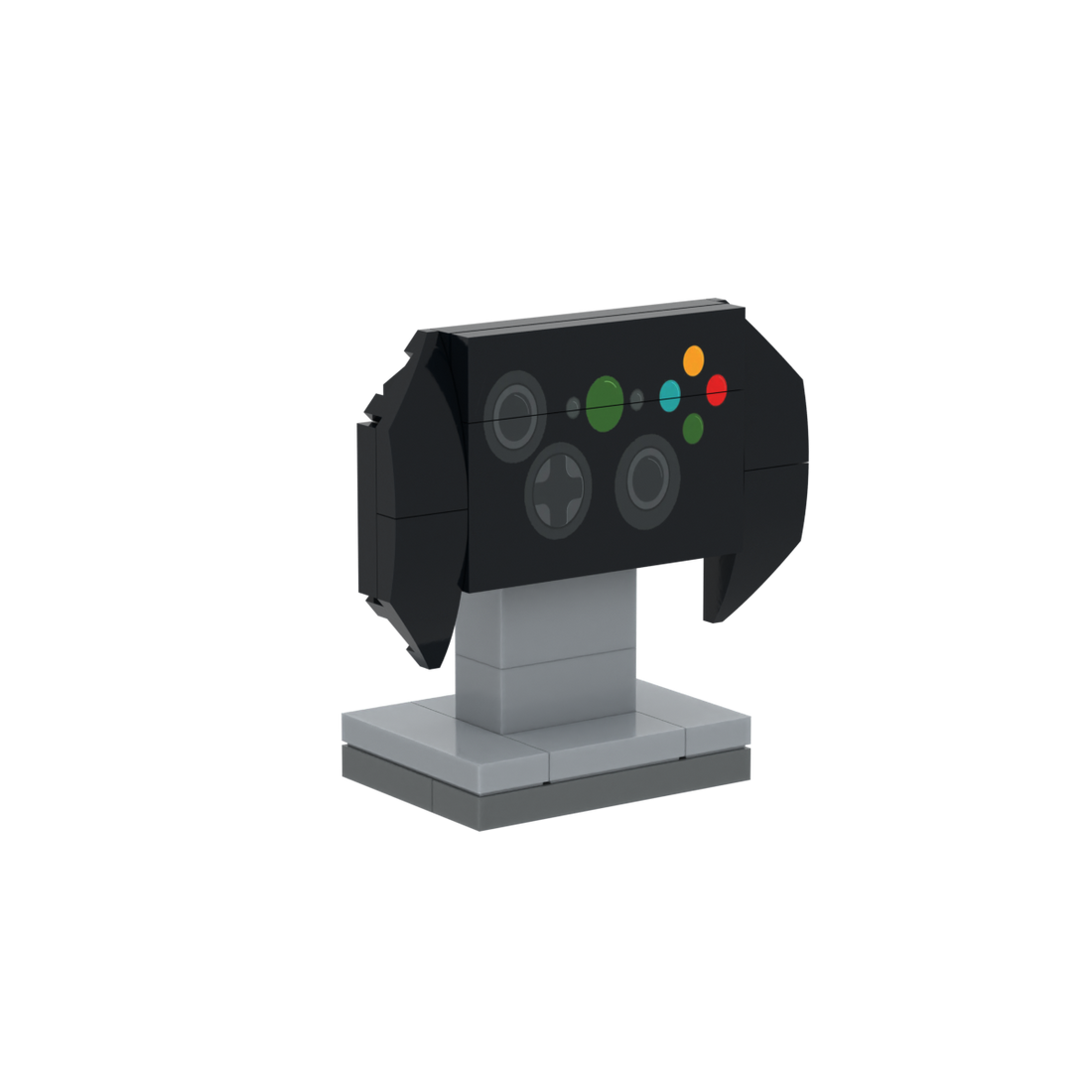 Black Game Controller brick scene accessory, right-side view