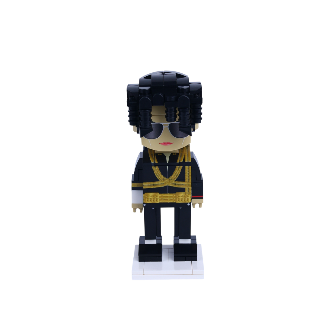 Black Suit Dance Performer custom brick figure, main product view