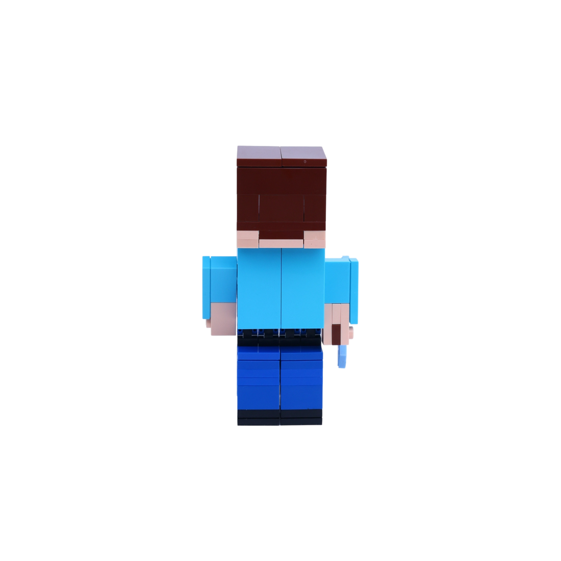 Blockworld Builder custom brick figure, back view