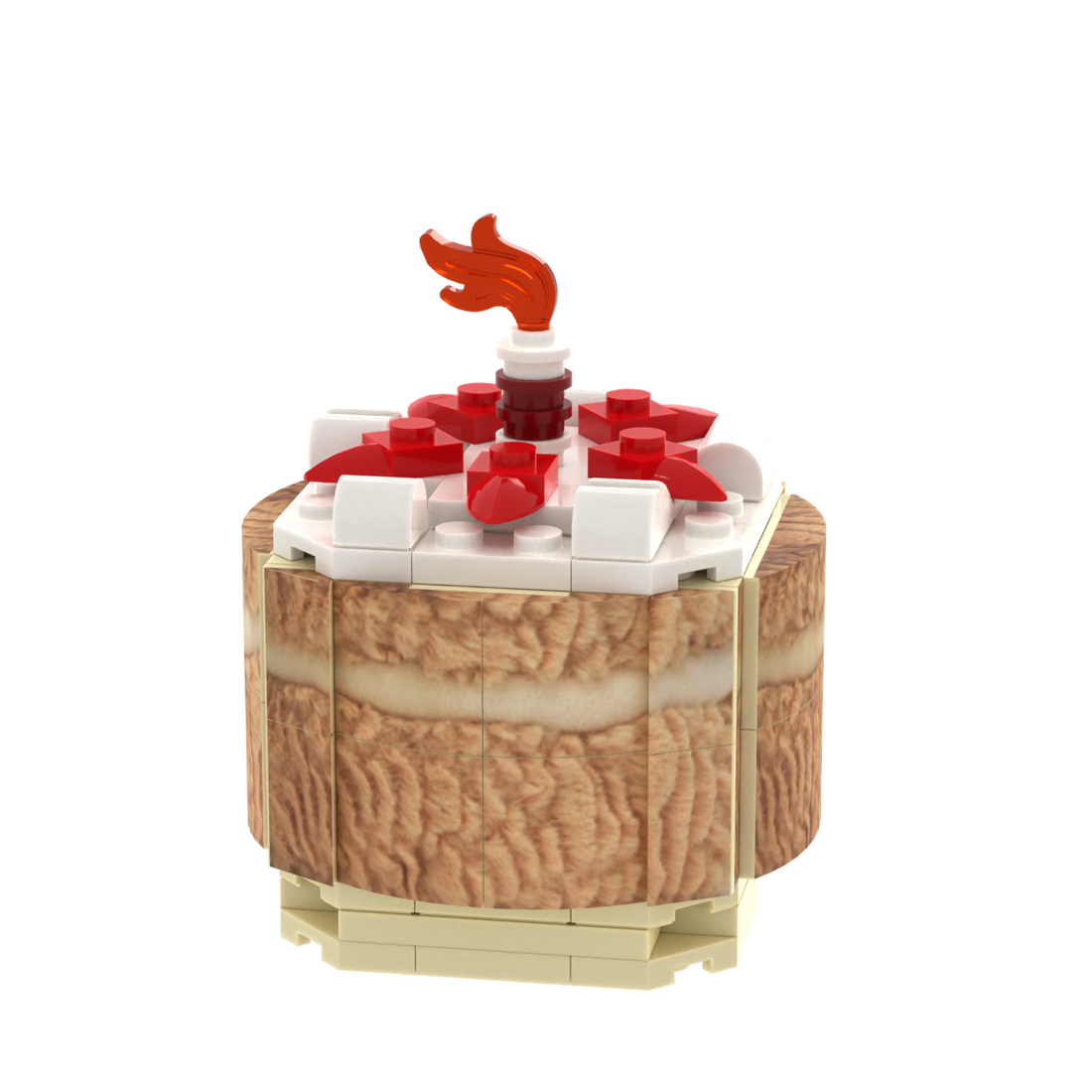 Cartoon Cake Figure brick scene accessory, detail view 1
