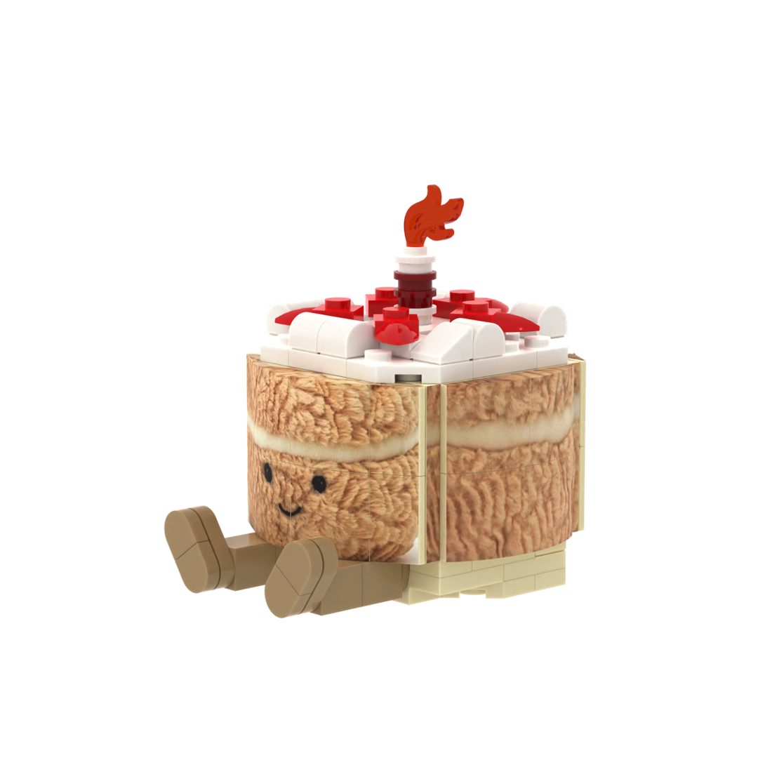 Cartoon Cake Figure brick scene accessory, detail view 2