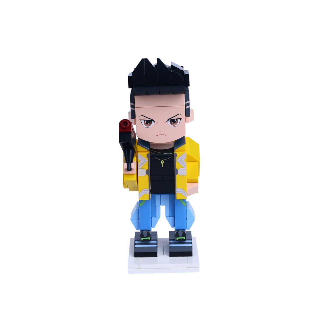 Chrome Street Runner custom brick figure, main product view