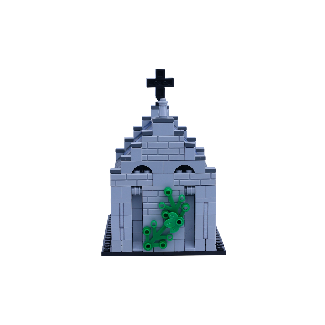 Church brick art collectible, back view