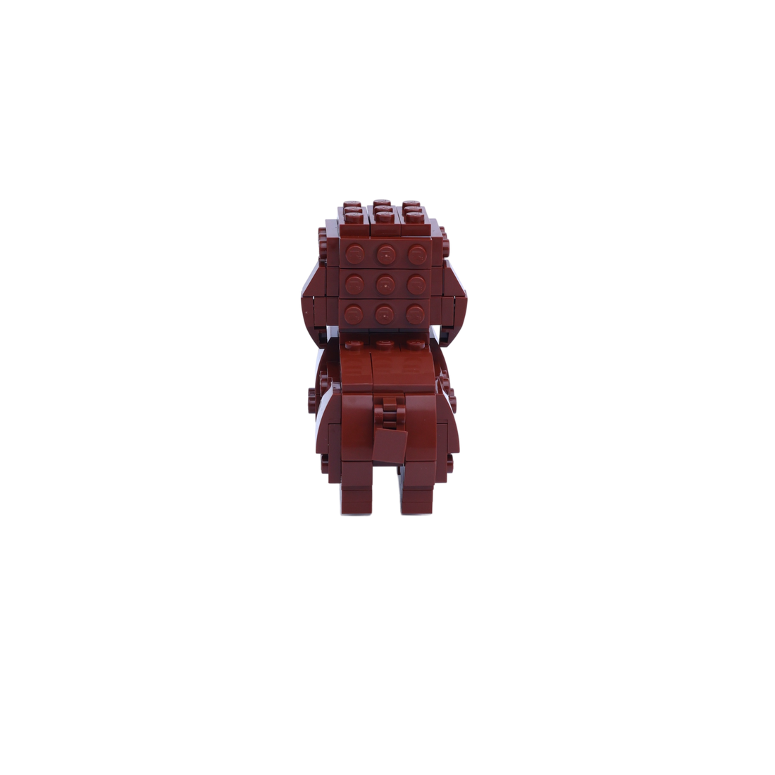 Cockapoo dog brick figure, back view