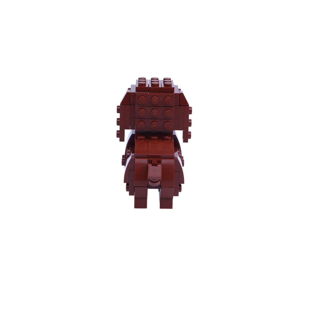 Cocker Spaniel dog brick figure, back view