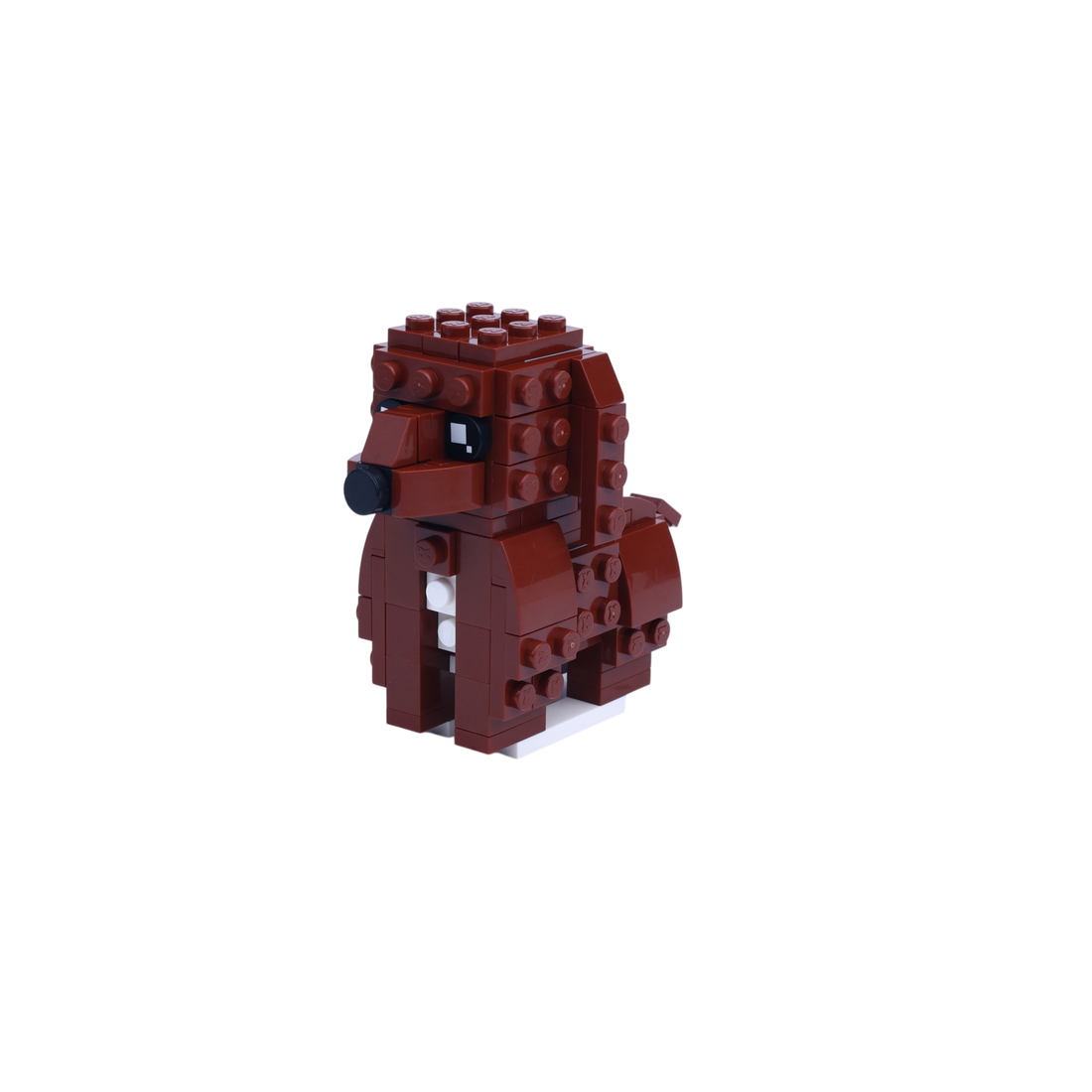 Cocker Spaniel dog brick figure, right-side view