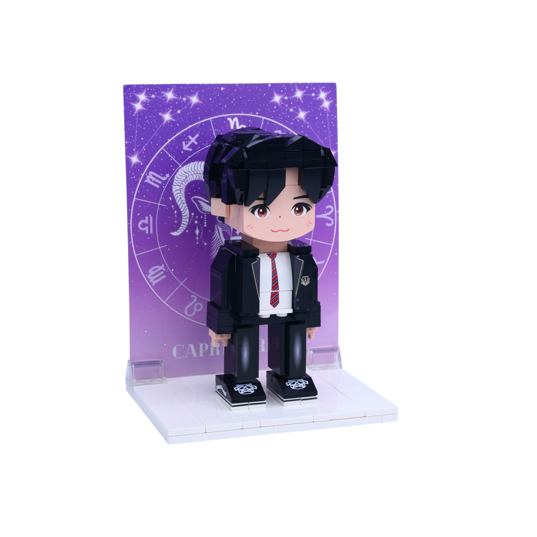 Constellation Boy custom brick figure, left-side view