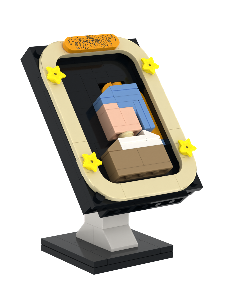 Pearl Frame Maiden custom brick figure