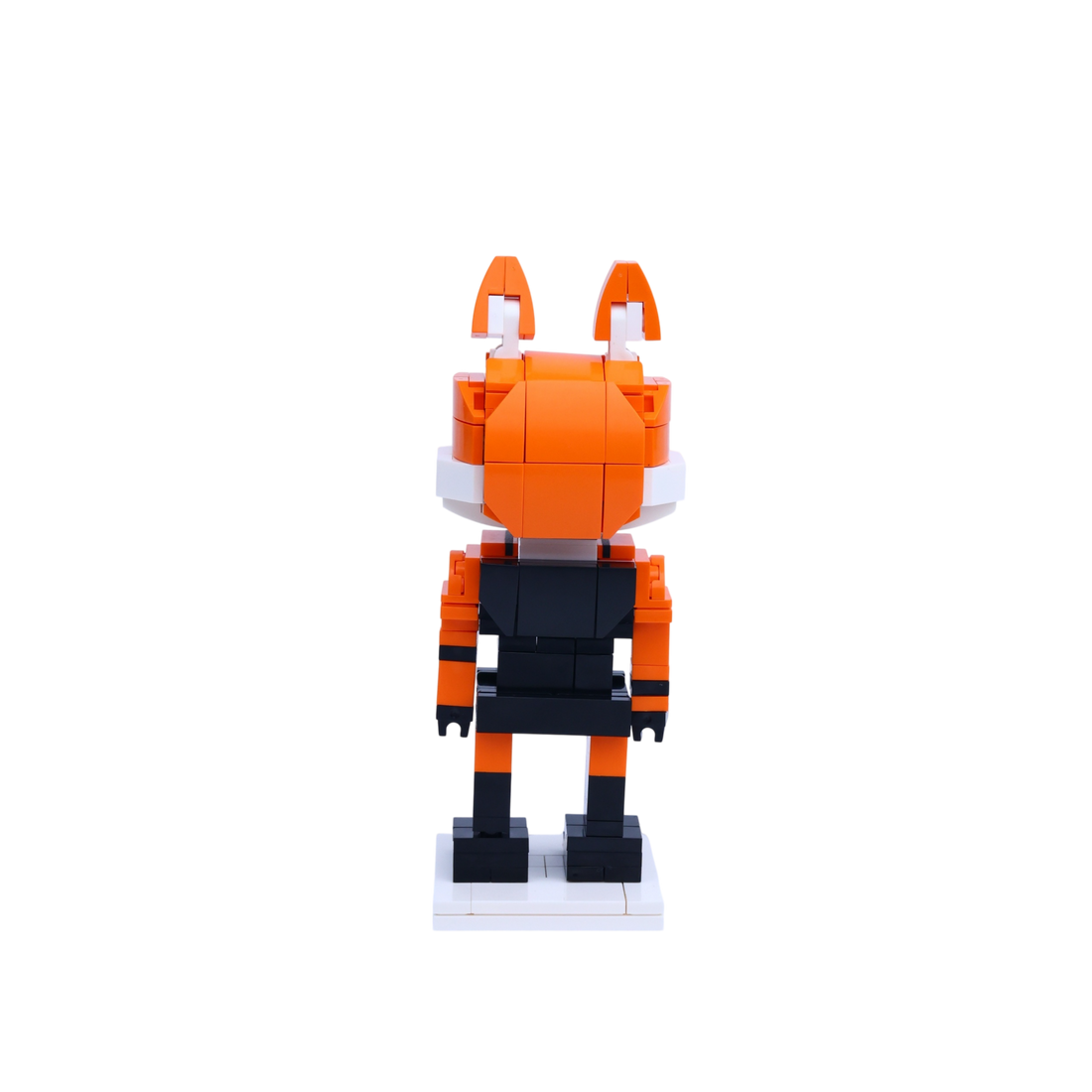 Fox-Eared Boy custom brick figure, back view
