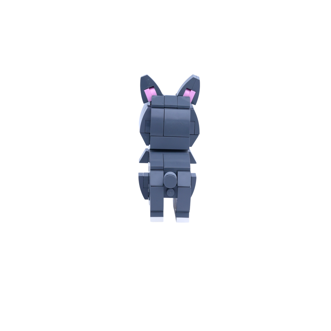 French Bulldog dog brick figure, back view