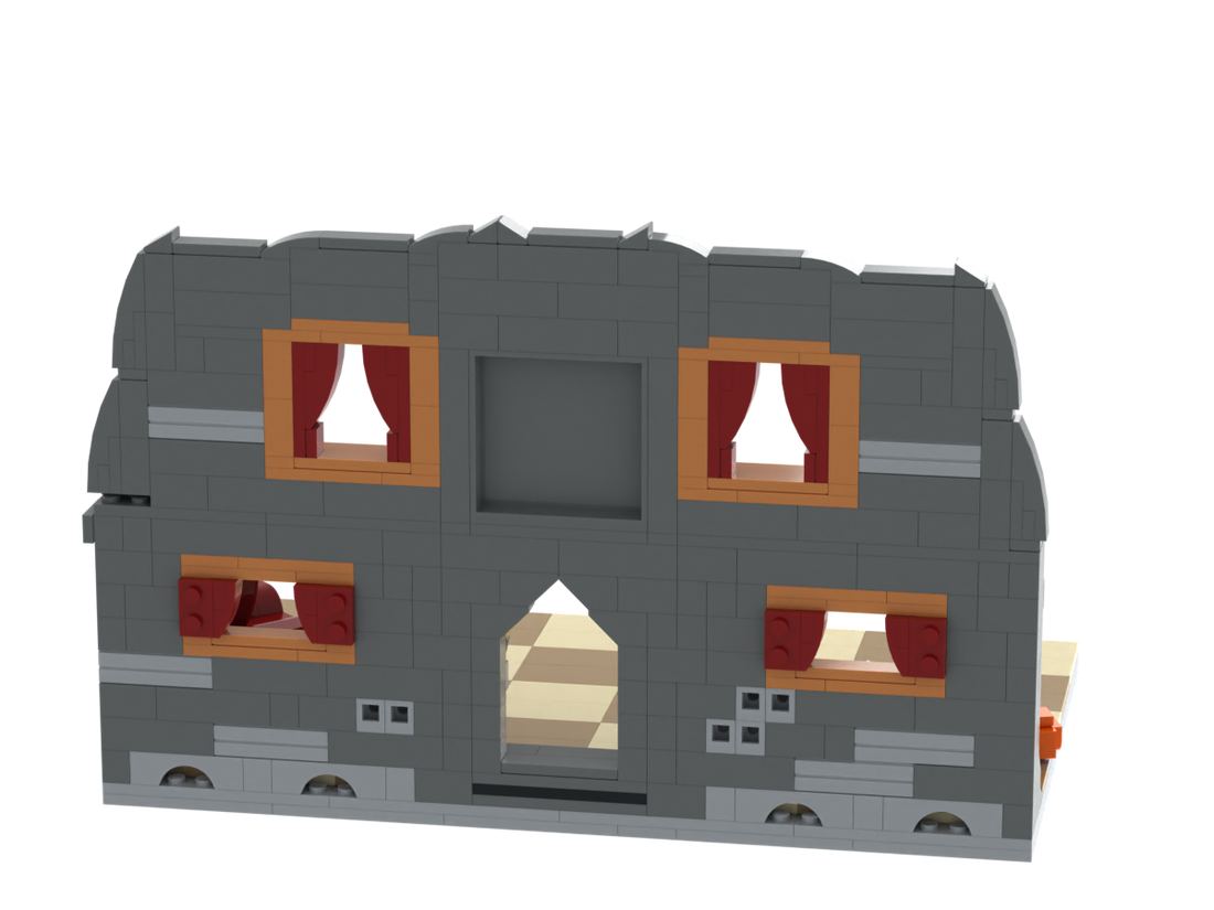 Halloween · Vampire House brick scene, back view