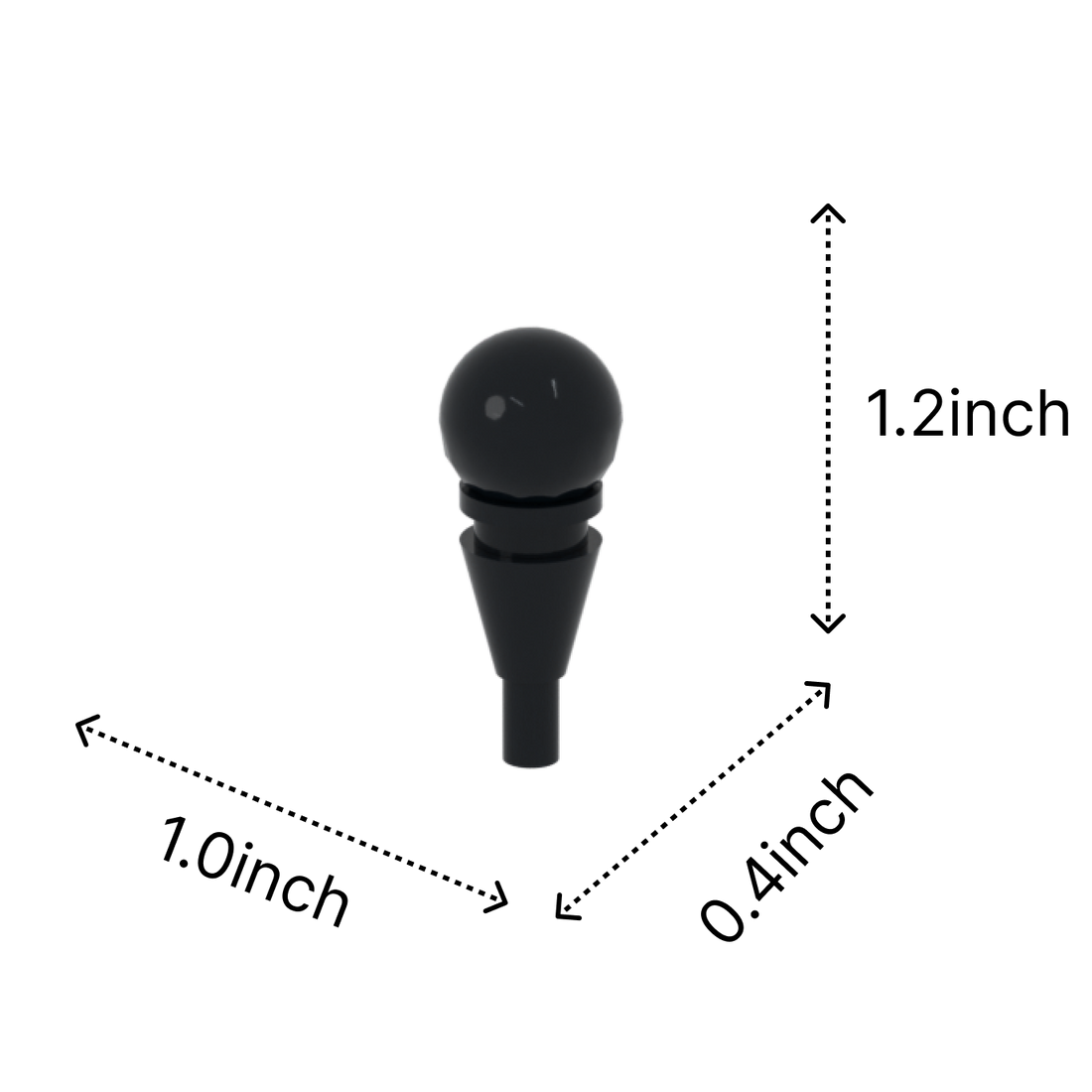 Microphone brick figure accessory, size guide