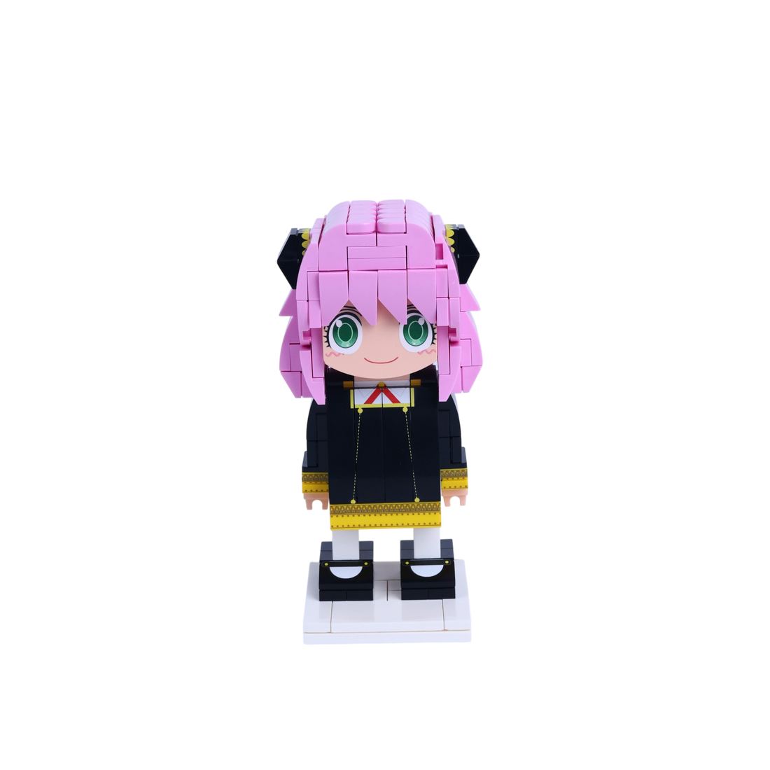 Monochrome Spy Pup custom brick figure, main product view