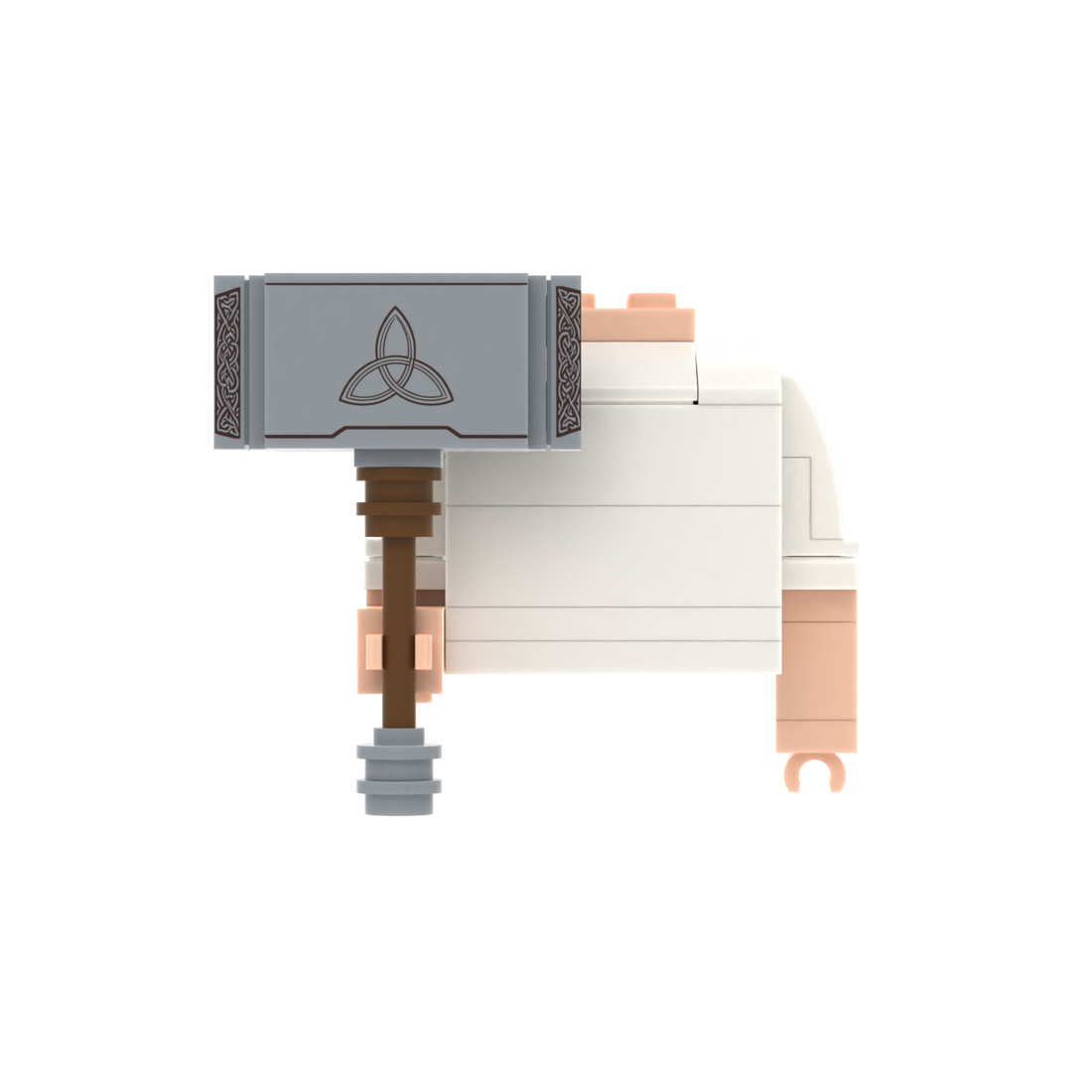 Patterned War Hammer brick figure accessory, main product view
