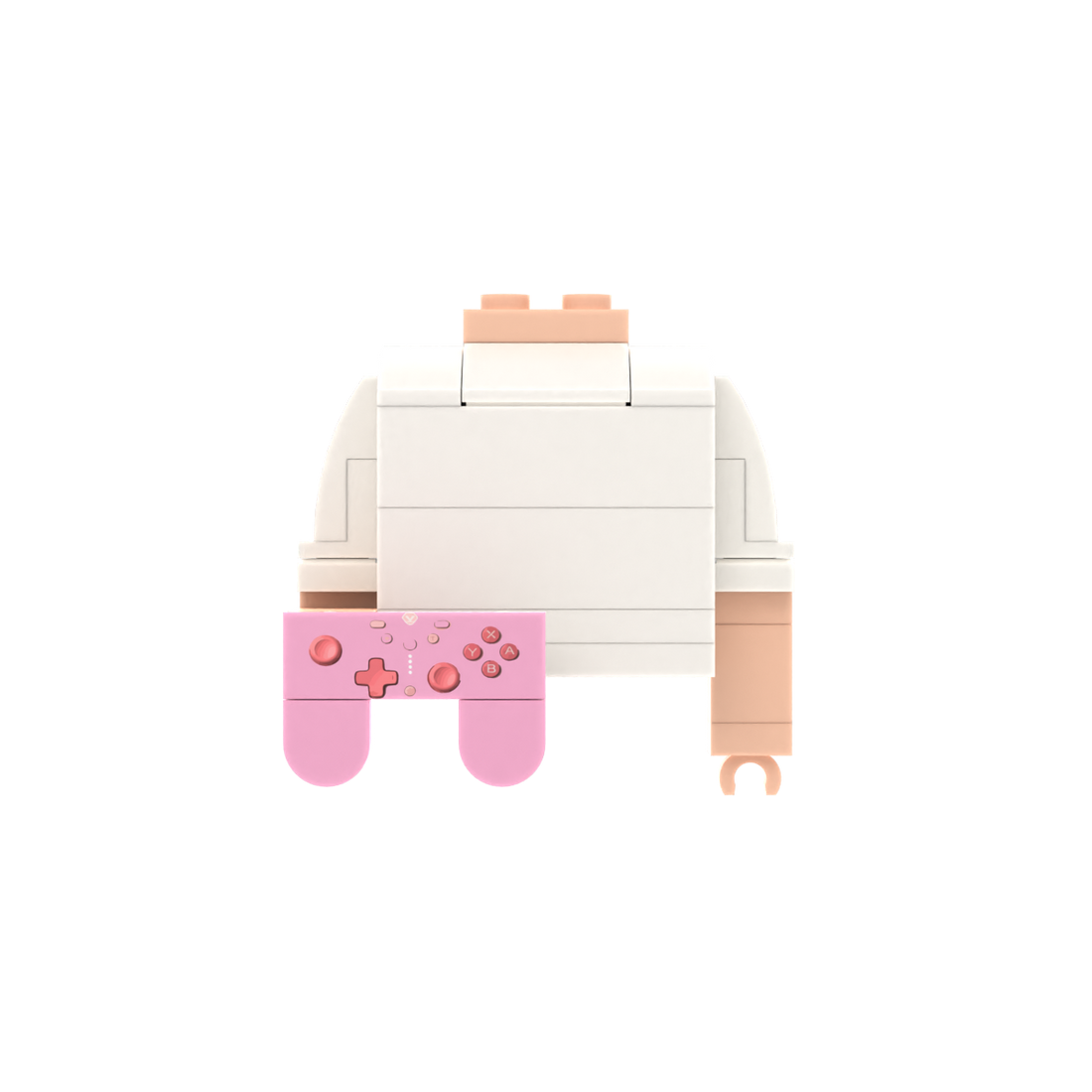 Pink Game Controller brick figure accessory, main product view