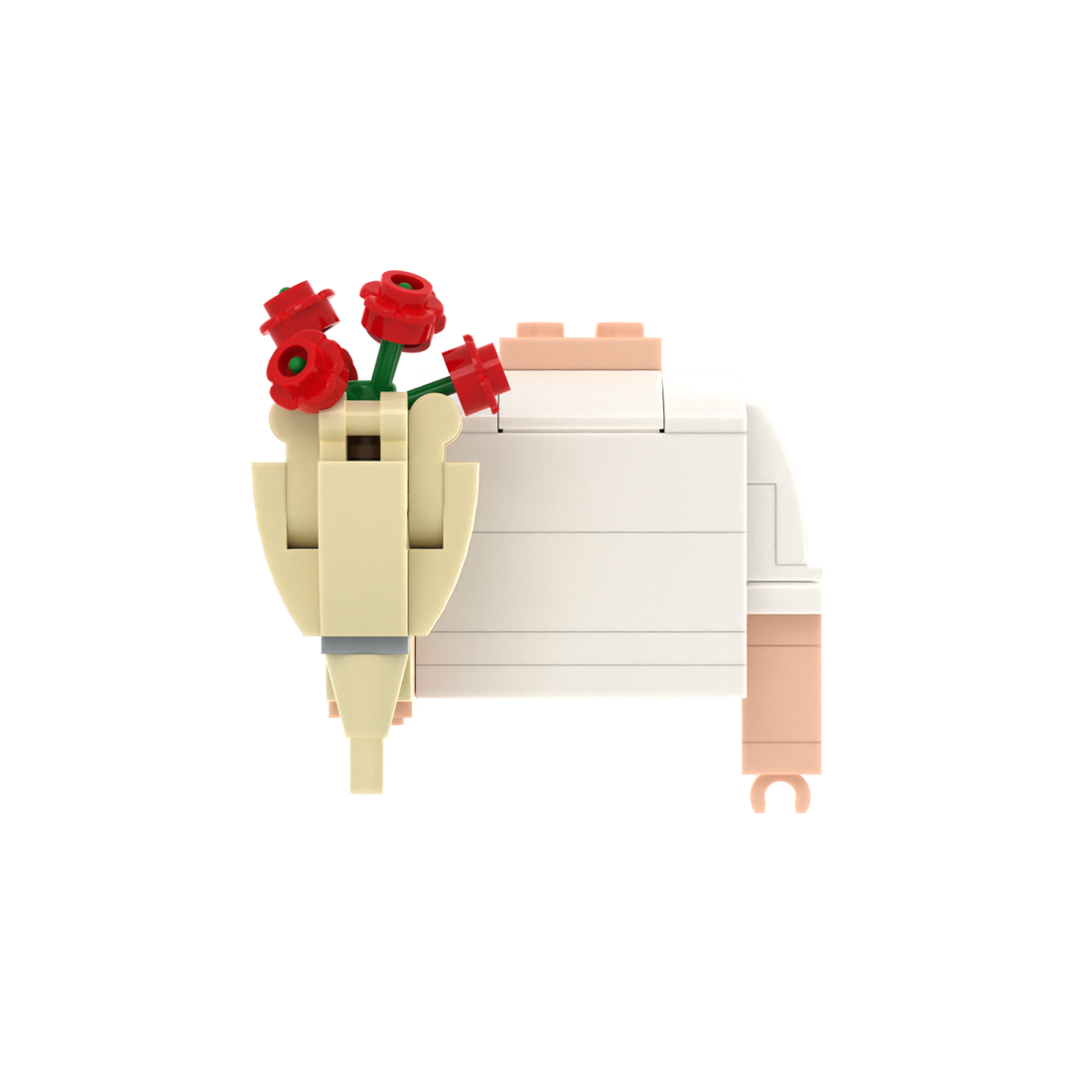 Red Rose Bouquet brick figure accessory, main product view
