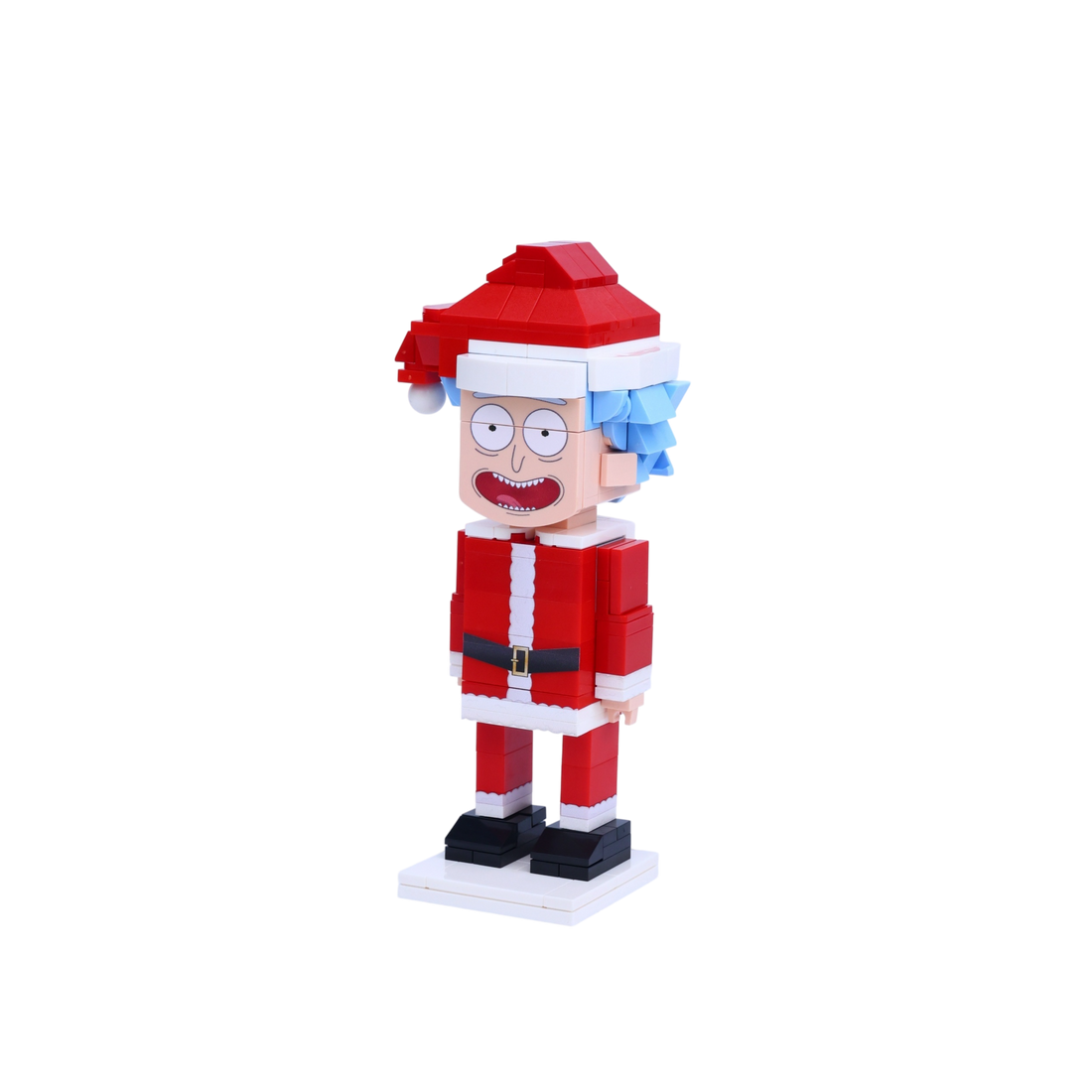 Santa Portal Inventor custom brick figure, right-side view