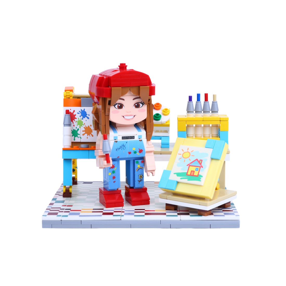 The Mini Picasso custom brick figure