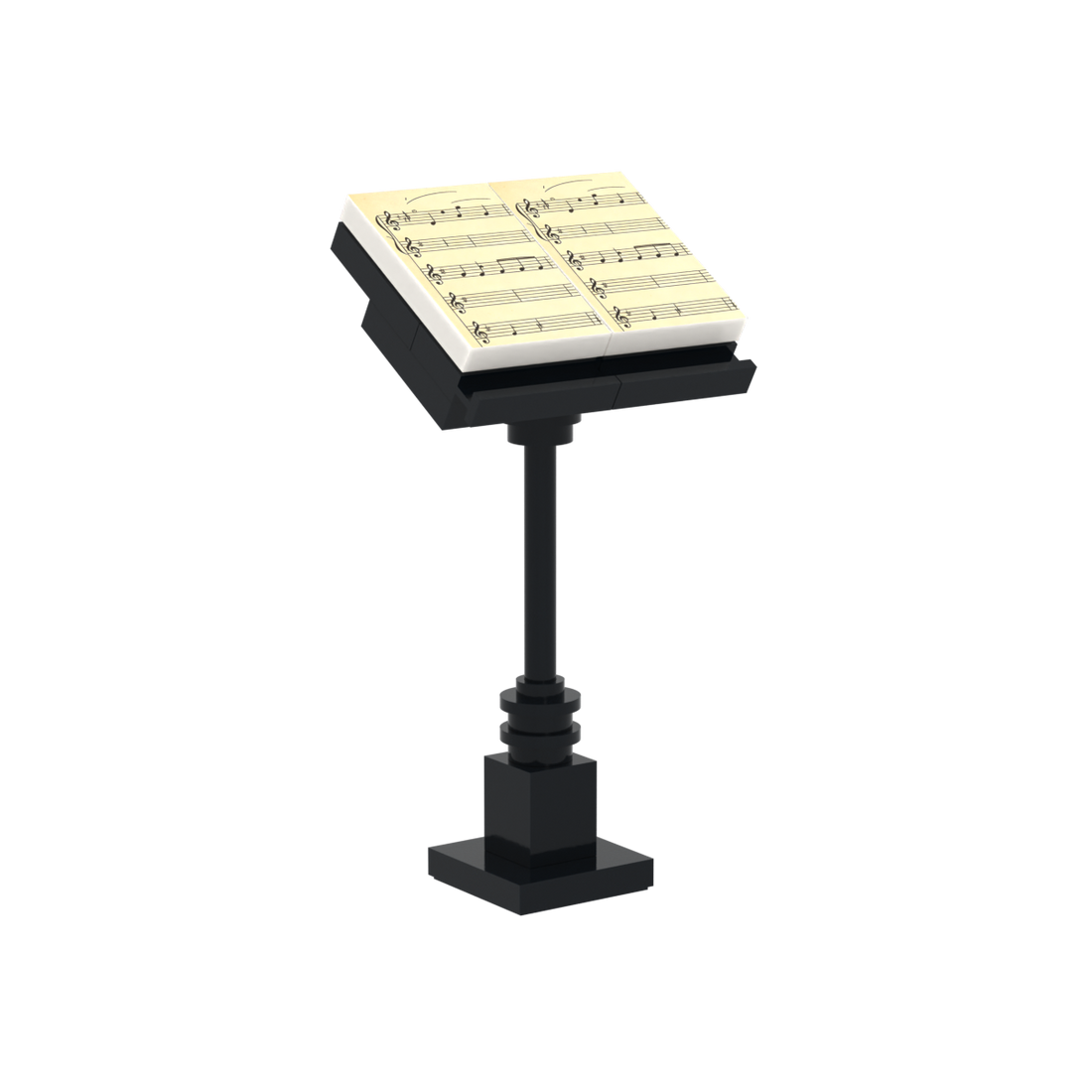 Sheet Music Stand brick scene accessory, right-side view