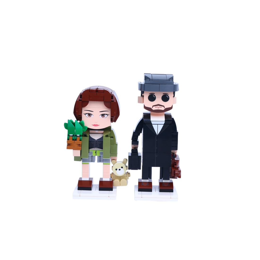 Silent Guardian Duo custom brick figure, main product view