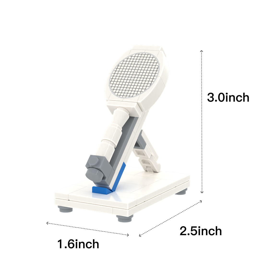 Tennis Serving Machine brick scene accessory, size guide