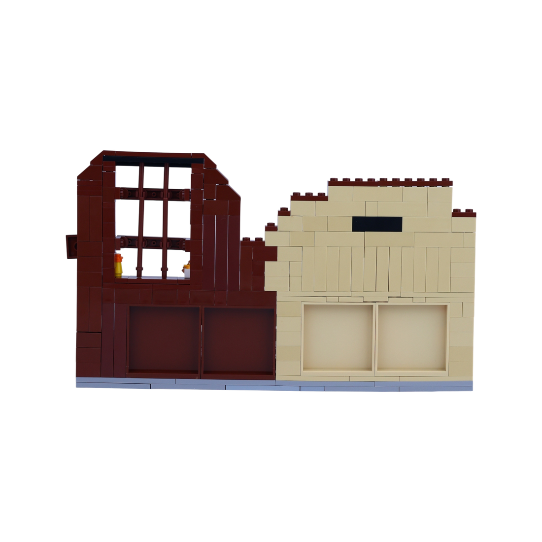 Thanksgiving · Family Feast brick scene, back view