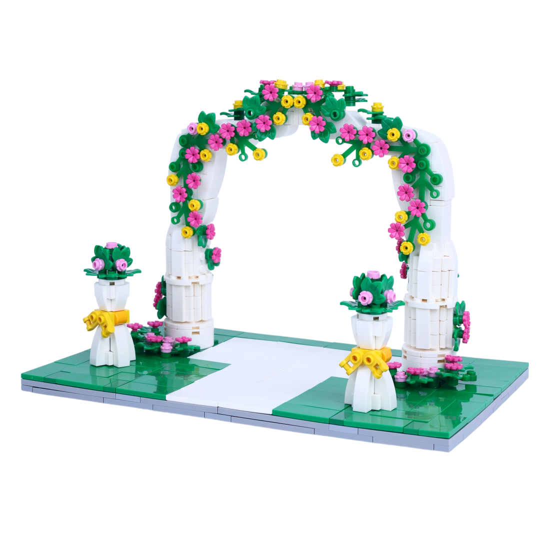 Wedding · Floral Arch brick scene, right view