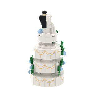 4-Tier Wedding Cake brick scene accessory, detail view 1