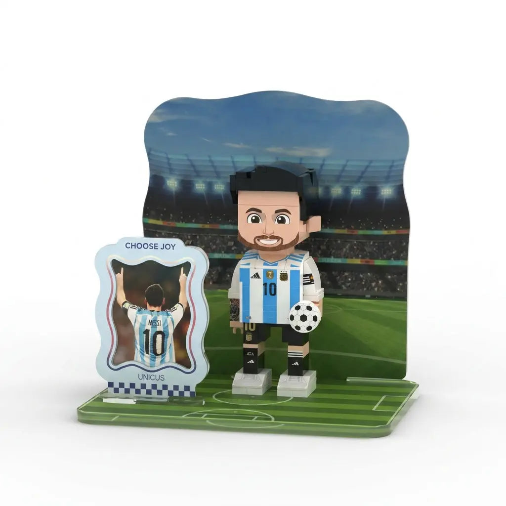 Build Your Scene Custom Brick Figure with Fully Personalized Backdrop and Base