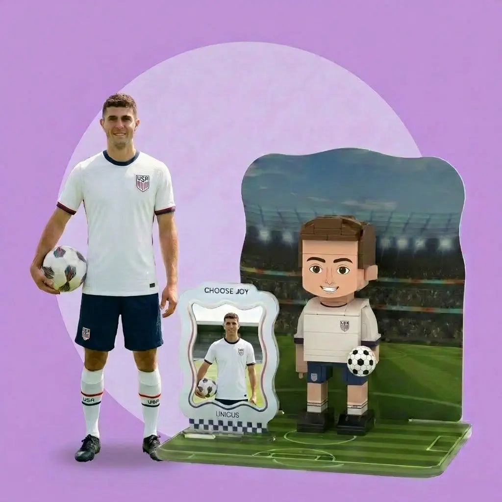 Build Your Scene Custom Brick Figure with Fully Personalized Backdrop and Base