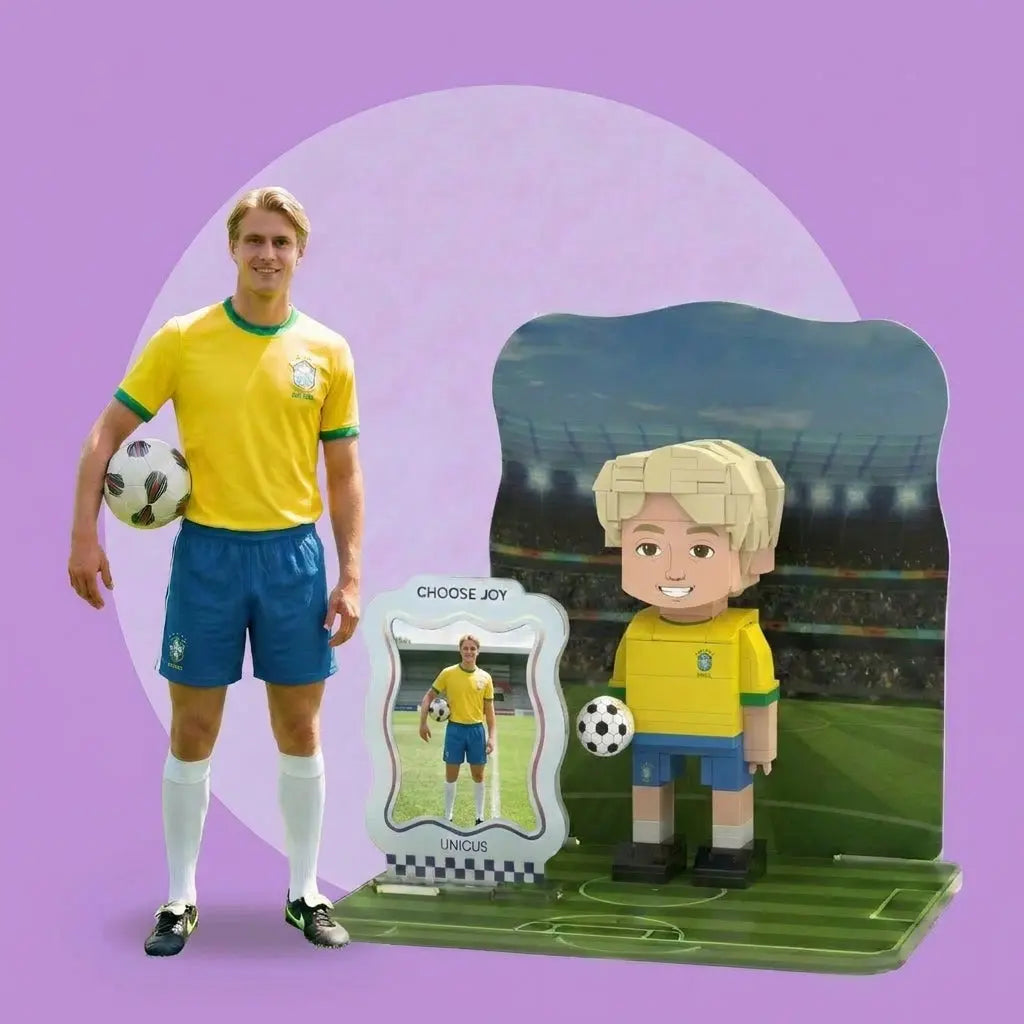 Build Your Scene Custom Brick Figure with Fully Personalized Backdrop and Base