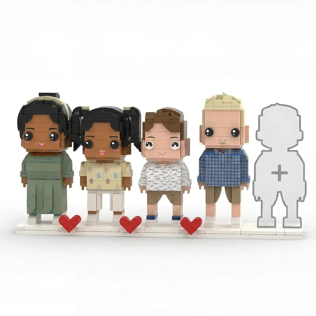 Crew | Personalized Family Gift & Custom 5-7 Person 3D Brick Figure