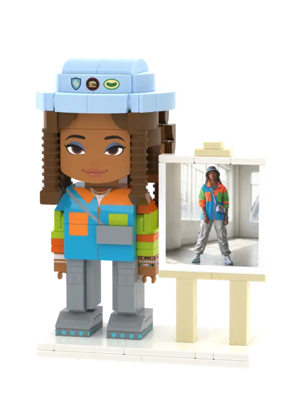 Solo | Personalized 3D Brick Figure Custom Photo Gift