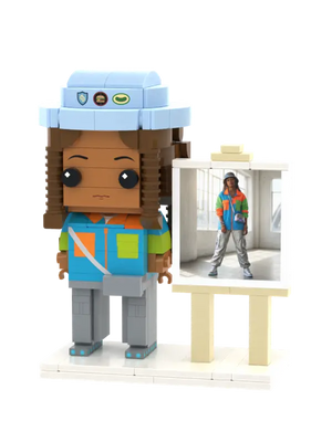Solo | Personalized 3D Brick Figure Custom Photo Gift