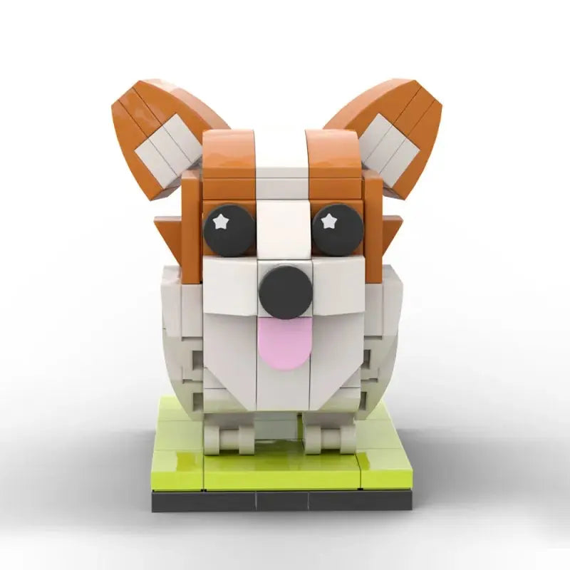 Custom Corgi Brick Figure | Personalized 3D Dog Portrait