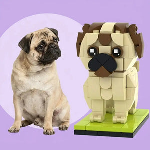 Custom French Bulldog Brick Figure | Personalized 3D Dog Portrait Paw U Collection