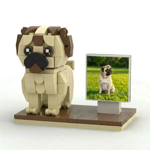 Custom French Bulldog Brick Figure | Personalized 3D Dog Portrait
