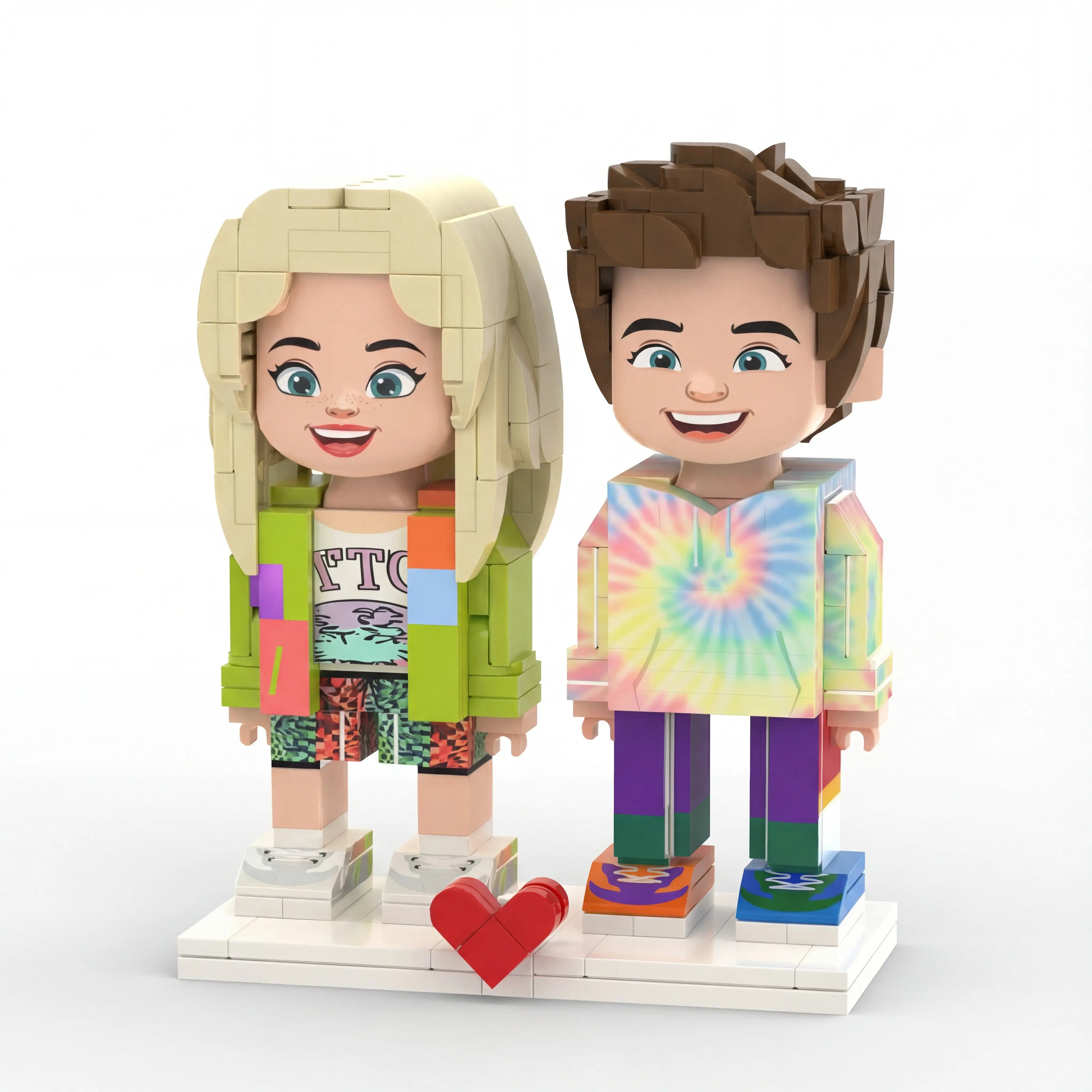 Mini U - Duo | Custom Personalized 3D Brick Figure Mini U