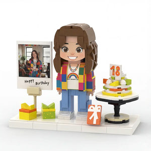 Mini U Birthday | Personalized 3D Brick Figure Milestone Edition Mini U