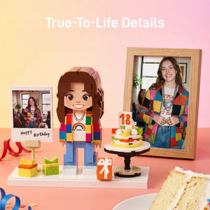 Mini U Birthday | Personalized 3D Brick Figure Milestone Edition Mini U
