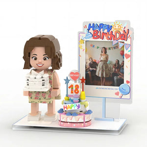 Mini U Birthday | Personalized 3D Brick Figure Fashion Portrait Mini U